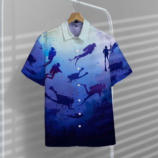 Gearhumans 3D Scuba Diving Hawaii Shirt ZZ2105211 Hawai Shirt