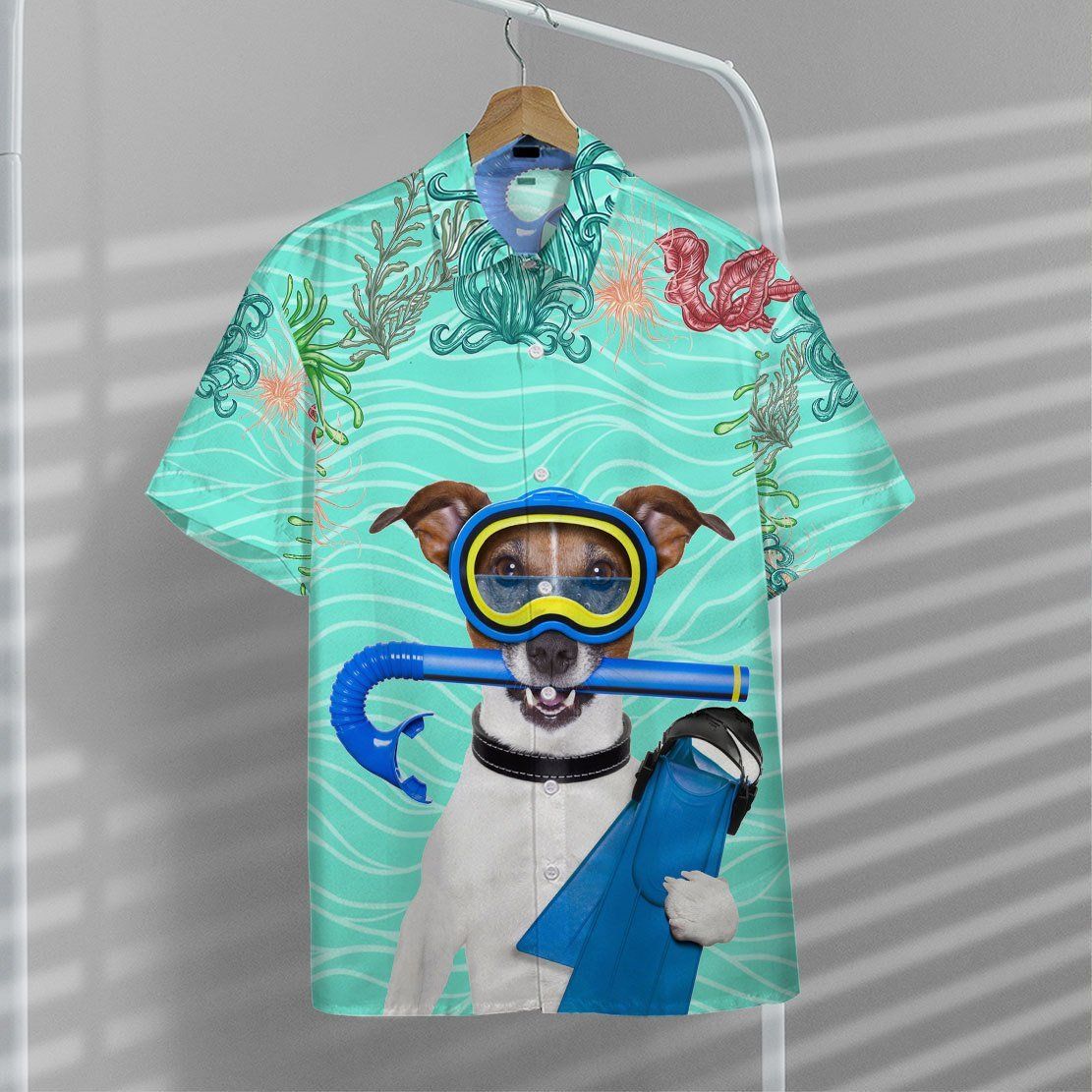 Gearhumans 3D Scuba Diving Jack Russell Terrier Dog Hawaii Shirt 6 Gearhumans 3D Scuba Diving Jack Russell Terrier Dog Hawaii Shirt ZK1905216 Hawai Shirt
