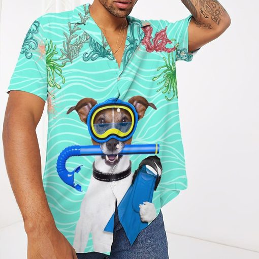 Gearhumans 3D Scuba Diving Jack Russell Terrier Dog Hawaii Shirt 9 Gearhumans 3D Scuba Diving Jack Russell Terrier Dog Hawaii Shirt ZK1905216 Hawai Shirt