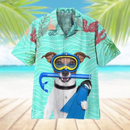 Gearhumans 3D Scuba Diving Jack Russell Terrier Dog Hawaii Shirt 11 Gearhumans 3D Scuba Diving Jack Russell Terrier Dog Hawaii Shirt ZK1905216 Hawai Shirt