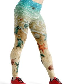 Gearhumans 3D Sea Turtle Custom Legging GW28062110 Leggings Leggings S 