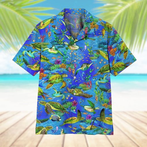 Gearhumans 3D Sea Turtle Hawaii Shirt ZZ1905211 Hawai Shirt