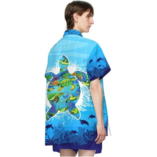 Gearhumans 3D Sea Turtle Hawaii Shirt ZZ1905216 Hawai Shirt
