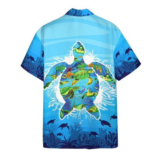 Gearhumans 3D Sea Turtle Hawaii Shirt ZZ1905216 Hawai Shirt