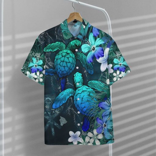 Gearhumans 3D Sea Turtle Tropical Hibiscus And Plumeria Blue Hawaii Shirt 11 Gearhumans 3D Sea Turtle Tropical Hibiscus And Plumeria Blue Hawaii Shirt ZZ02045 Hawai Shirt
