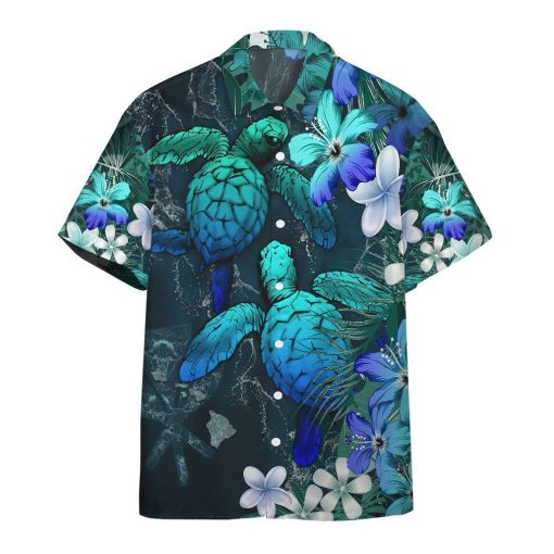 Gearhumans 3D Sea Turtle Tropical Hibiscus And Plumeria Blue Hawaii Shirt 7 Gearhumans 3D Sea Turtle Tropical Hibiscus And Plumeria Blue Hawaii Shirt ZZ02045 Hawai Shirt Short Sleeve Shirt S