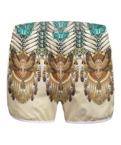 Gearhumans 3D Seamless Native American Pattern Custom Women Beach Shorts Swim Trunks GV29079 Women Shorts Women Shorts XS