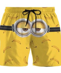 Gearhumans 3D Serious Minions Custom Summer Beach Shorts Swim Trunks GV28064 Men Shorts Men Shorts S 