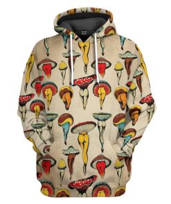 Gearhumans 3D Sexy Mushroom Custom Tshirt Hoodie Apparel GW12052143 3D Apparel Hoodie S 