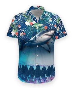 Gearhumans 3D Shark Hawaii Shirt hawaii Short Sleeve Shirt S