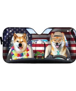 gearhumans 3D Shiba Cute Auto Sunshade GL26063 Auto Sunshade 57''x27.5'' 