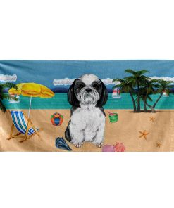 Gearhumans 3D Shih Tzu Dog Custom Beach Towel GW120522 Towel Towel 60''x30'' 