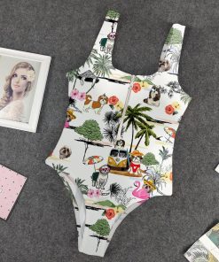 Gearhumans 3D Shih Tzu Dog Custom One Piece Swimsuit GW1405219 One-piece Swimsuit One-piece Swimsuit S 
