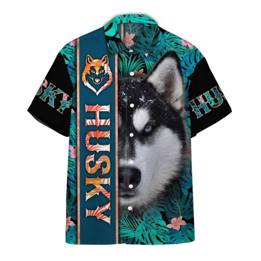Gearhumans 3D Siberian Husky Hawaii Shirt ZZ01047 Hawai Shirt Short Sleeve Shirt S