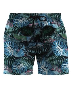 Gearhumans 3D Skull Hawaii Custom Beach Shorts Swim Trunks GS1705213 Men Shorts Men Shorts S 