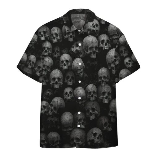Gearhumans 3D Skull Hawaii Shirt 7 Gearhumans 3D Skull Hawaii Shirt ZB160315 Hawai Shirt Short Sleeve Shirt S