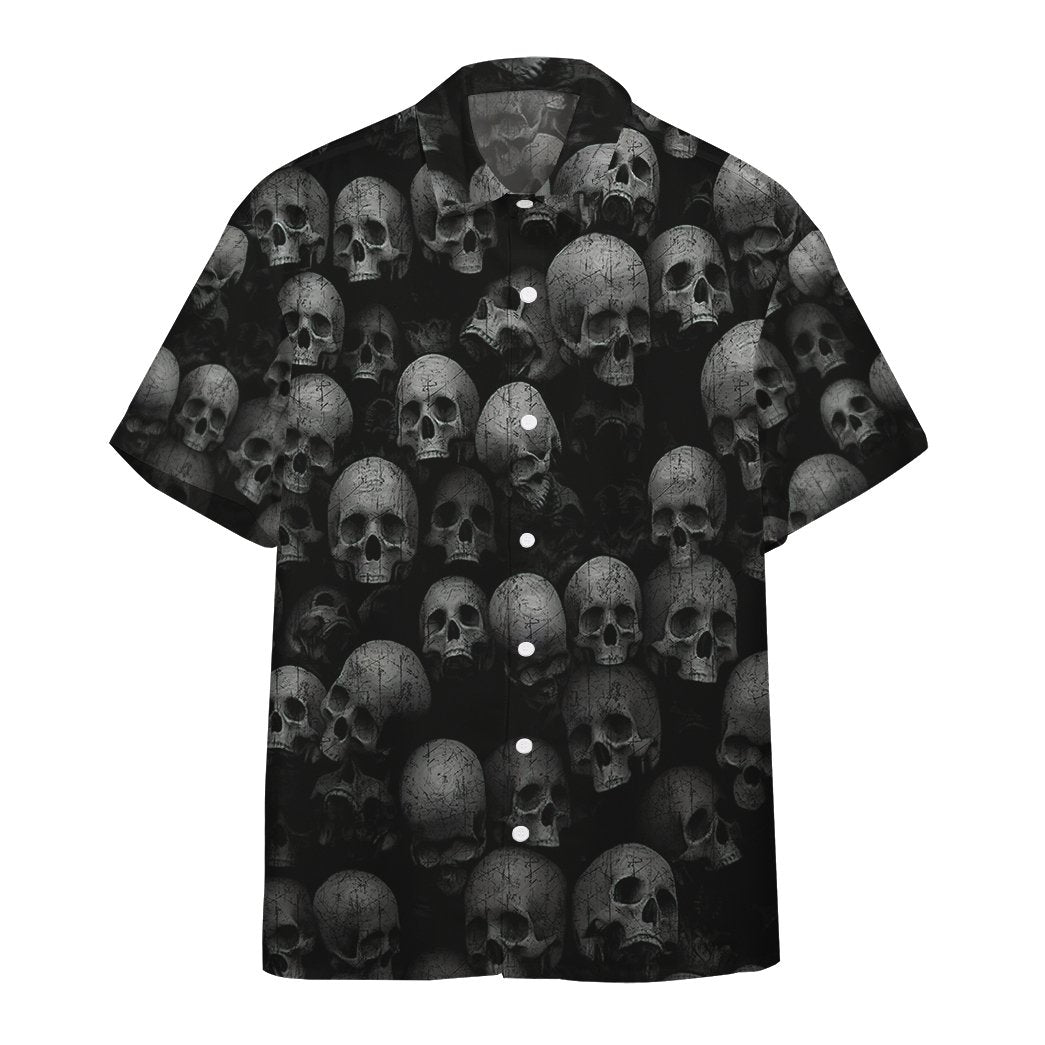 Gearhumans 3D Skull Hawaii Shirt 1 Gearhumans 3D Skull Hawaii Shirt ZB160315 Hawai Shirt Short Sleeve Shirt S