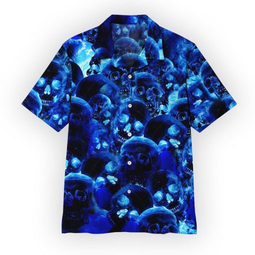 Gearhumans 3D Skull Hawaii Shirt 9 Gearhumans 3D Skull Hawaii Shirt ZZ05045 Hawai Shirt Short Sleeve Shirt S