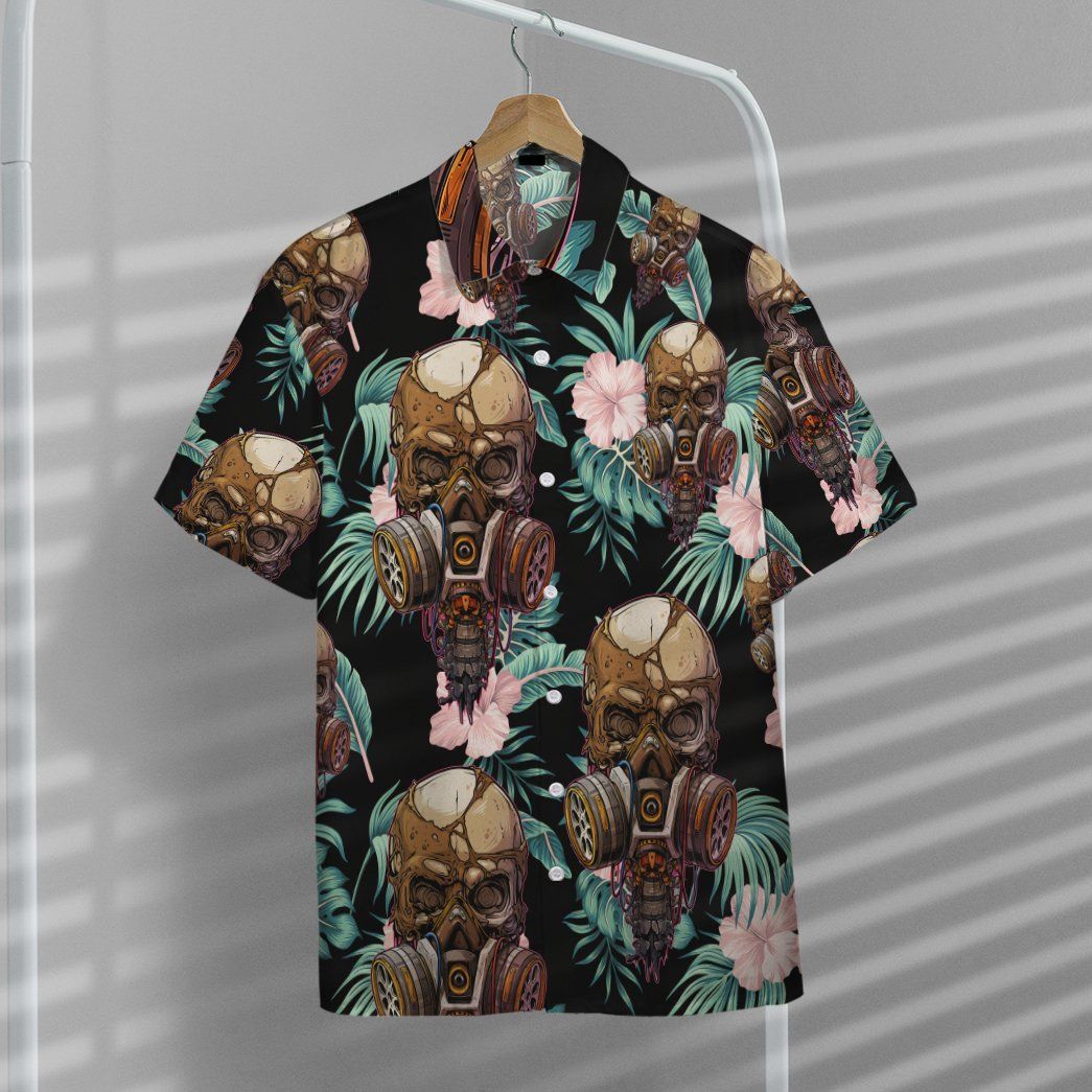 Gearhumans 3D Skull Tropical Hawaii Shirt 5 Gearhumans 3D Skull Tropical Hawaii Shirt ZB16038 Hawai Shirt