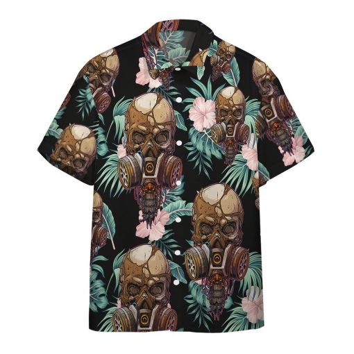 Gearhumans 3D Skull Tropical Hawaii Shirt 7 Gearhumans 3D Skull Tropical Hawaii Shirt ZB16038 Hawai Shirt Short Sleeve Shirt S