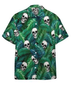 Gearhumans 3D Skull Tropical Hawaiian Custom Short Sleeve Shirt GS07052127 Hawai Shirt Short Sleeve Shirt S