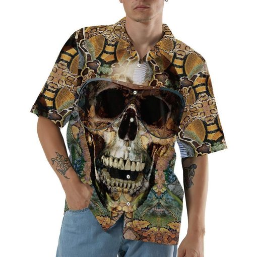 Gearhumans 3D Snake Skull Hawaii Shirt 11 Gearhumans 3D Snake Skull Hawaii Shirt ZZ07043 Hawai Shirt