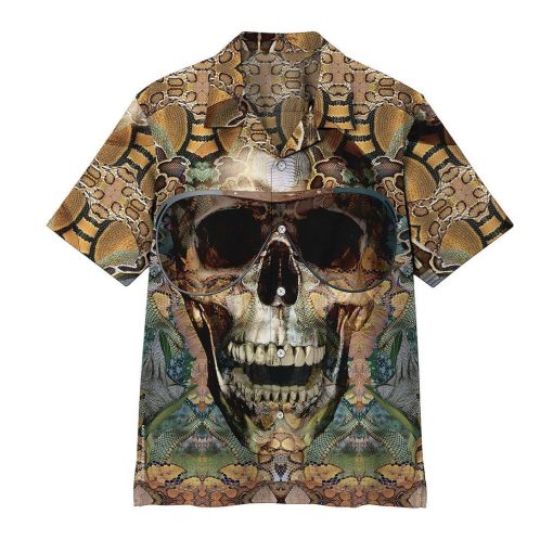 Gearhumans 3D Snake Skull Hawaii Shirt 9 Gearhumans 3D Snake Skull Hawaii Shirt ZZ07043 Hawai Shirt Short Sleeve Shirt S