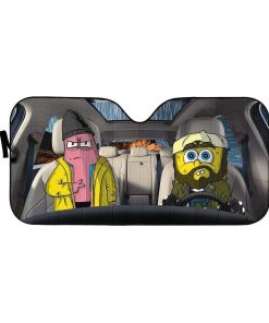 gearhumans 3D Spongebob And Patrick Rob Custom Car Auto Sunshade GL17061 Auto Sunshade 57''x27.5'' 