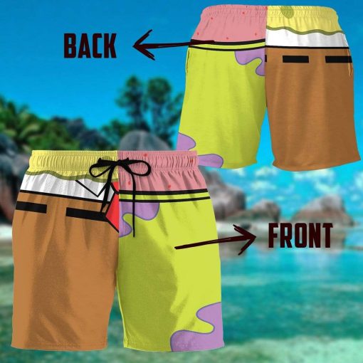 Gearhumans 3D SpongeBob Custom Beach Short GA05031 Men Shorts