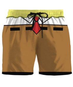 Gearhumans 3D SpongeBob Squarepants Custom Beach Short Swim Trunk GW20049 Men Shorts Men Shorts S 