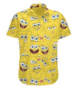 Gearhumans 3D Spongebob Squarepants Hawaii Shirt ZB290350 Hawai Shirt Short Sleeve Shirt S 