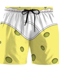 Gearhumans 3D SpongeBob Underwear Custom Summer Beach Shorts Swim Trunks GV28063 Men Shorts Men Shorts S 