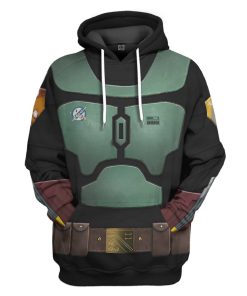 Gearhumans 3D Star Wars Boba Fett In The Black Mando Season 2 Tshirt Hoodie Apparel GJ25052101 3D Apparel Hoodie S 