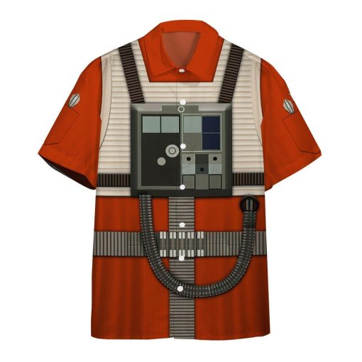Gearhumans 3D Star Wars Rebel Pilot Hawaii Shirt ZB260325 Hawai Shirt Short Sleeve Shirt S