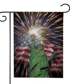 Gearhumans 3D Statue Of Liberty 4th Of July Custom Flag GW2306217 House Flag House Flag S 