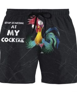Gearhumans 3D Stop Staring At Hei Hei Custom Beach Shorts Swim Trunks GL30063 Men Shorts Men Shorts S 