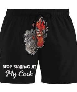 Gearhumans 3D Stop Staring At My Cock Custom Beach Shorts Swim Trunks GV11061 Men Shorts Men Shorts S 