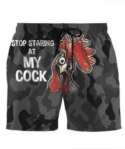 Gearhumans 3D Stop Staring At My Cock Pls Custom Beach Shorts Swim Trunks GL03078 Men Shorts Men Shorts S