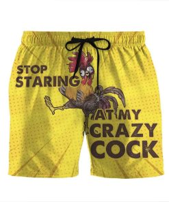 Gearhumans 3D Stop staring at my crazy cock Beach Shorts Swim Trunks GV04071 Men Shorts Men Shorts S