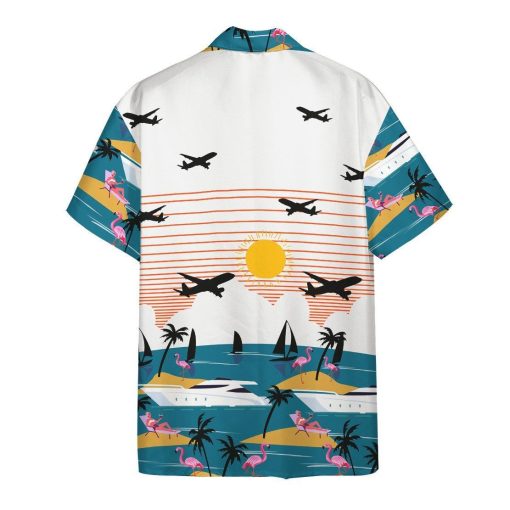 Gearhumans 3D Summer Beach Flamingo Hawaii Shirt ZK0705211 Hawai Shirt