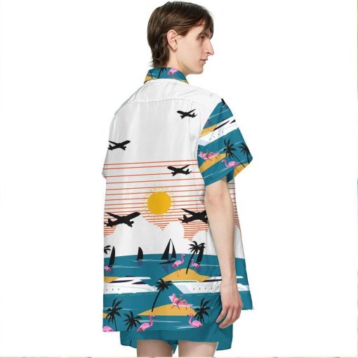 Gearhumans 3D Summer Beach Flamingo Hawaii Shirt ZK0705211 Hawai Shirt