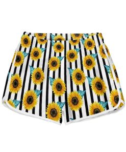 Gearhumans 3D Sun Flower Custom Women Beach Shorts Swim Trunk GH29071 Men Shorts Men Shorts S