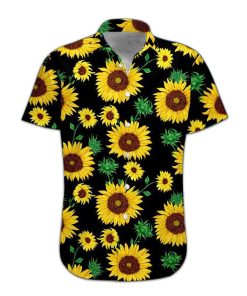 Gearhumans 3D Sunflower Hawaii Shirt hawaii Short Sleeve Shirt S