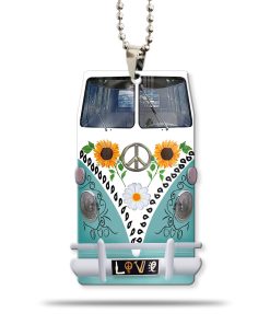 Gearhumans 3D Sunflower Hippie Van Custom Car Hanging GW1806217 Car Hanging Car Hanging/1 Pack 