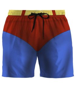 Gearhumans 3D Superman Custom Beach Shorts GS03062 Men Shorts Men Shorts S 
