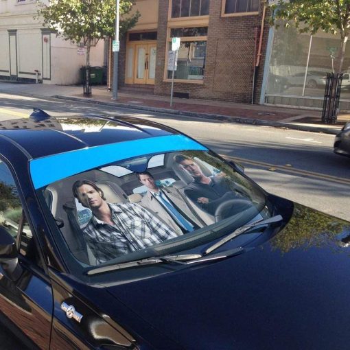 gearhumans 3D Supernatural SPNTR Custom Car Auto Sunshade GV05081 Auto Sunshade