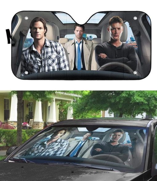 gearhumans 3D Supernatural SPNTR Custom Car Auto Sunshade GV05081 Auto Sunshade