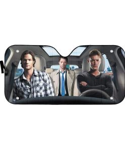gearhumans 3D Supernatural SPNTR Custom Car Auto Sunshade GV05081 Auto Sunshade 57''x27.5'' 