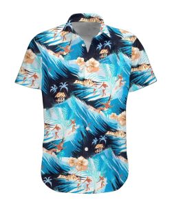 Gearhumans 3D Surfing Hawaii Shirt ZG-HW19072005-AL Short Sleeve Shirt S