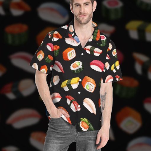 Gearhumans 3D Sushi Party Custom Hawaii Shirt GO13052125 Hawai Shirt